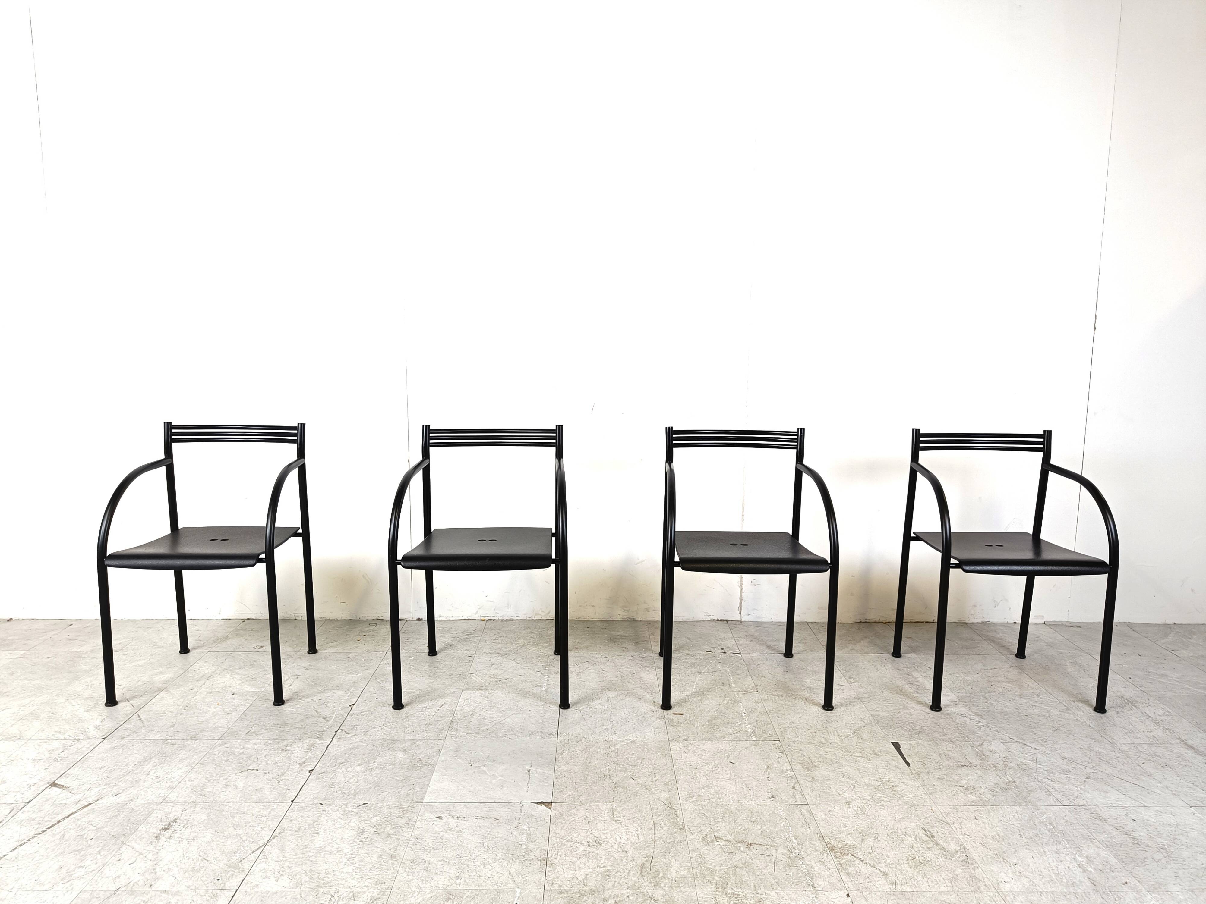 Spanish Francesca Armchairs by Philippe Starck for Baleri Italia, 1982, Set of 4