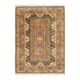 Vintage Turkish Oushak handmade wool cotton orange area rug 201x281
