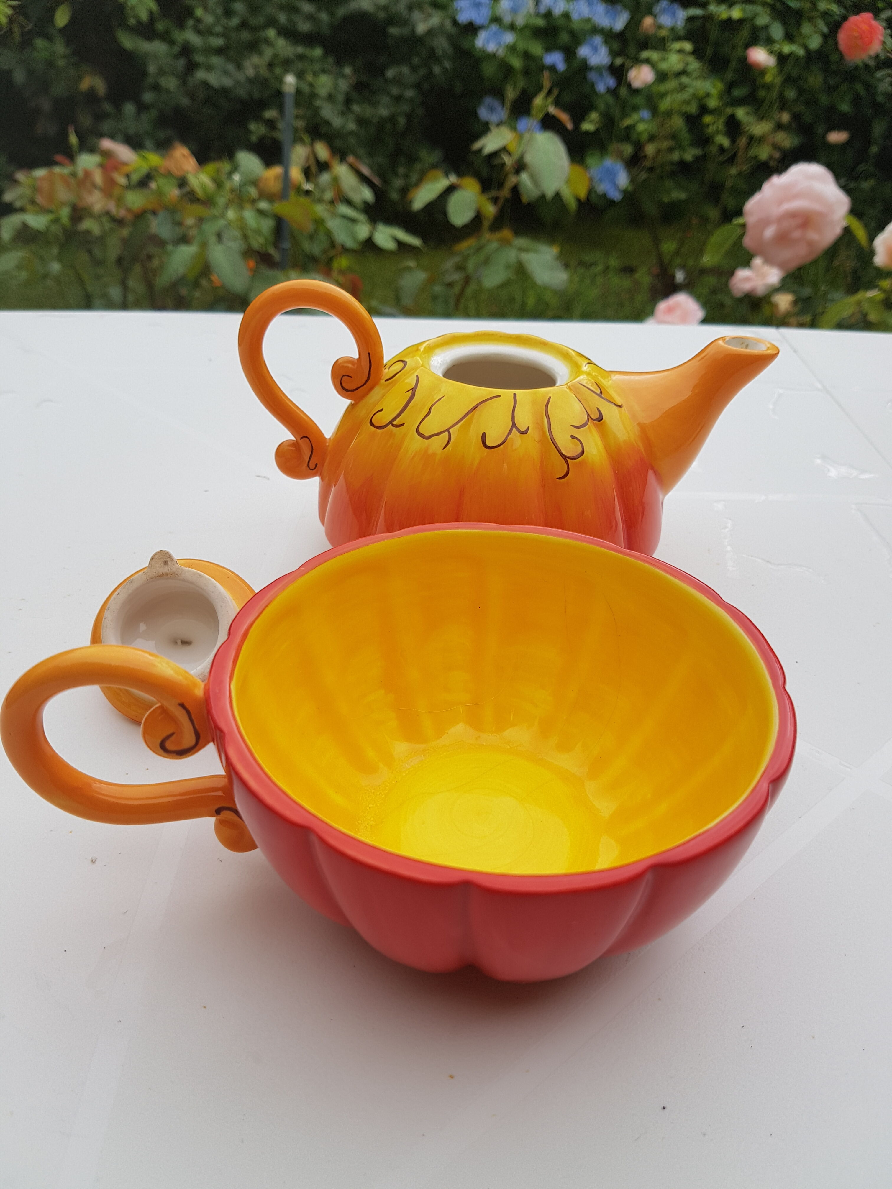Pumpkin teapot