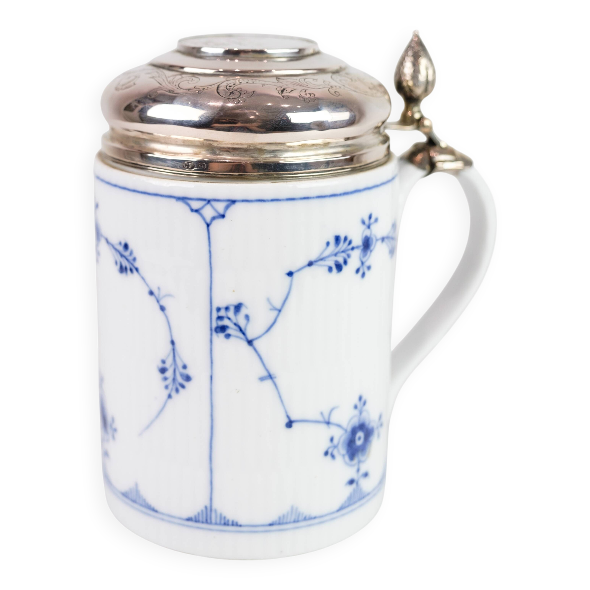 Mug With Baroque Lid Model 1/2023 Made In Porcelain By Royal Copenhagen