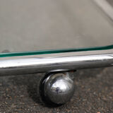 Console stainless glass italy 1970