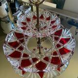 Old crystal cake display