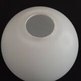 French vintage white opaque matte glass medium replacement glass globe shade