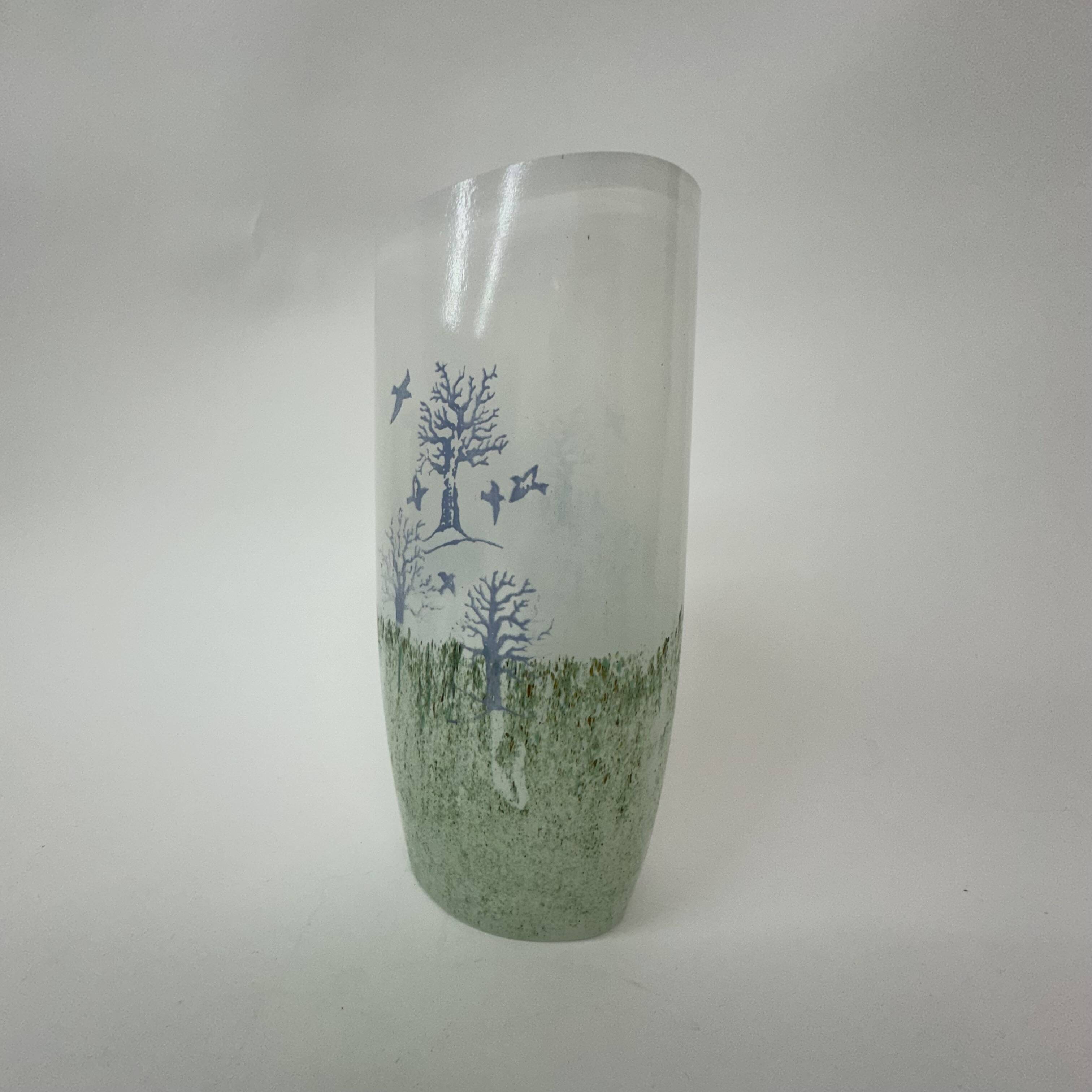 Kjell Engman pour le vase Kosta Boda 'Oktober', années 1990