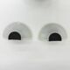 Set of 2 glass Prisma wall lamps MEGA, 1980s, Italy