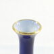 Blue porcelain oven vase of limoges