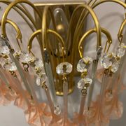 Pink Murano Glass Flower Sconces 1970’s