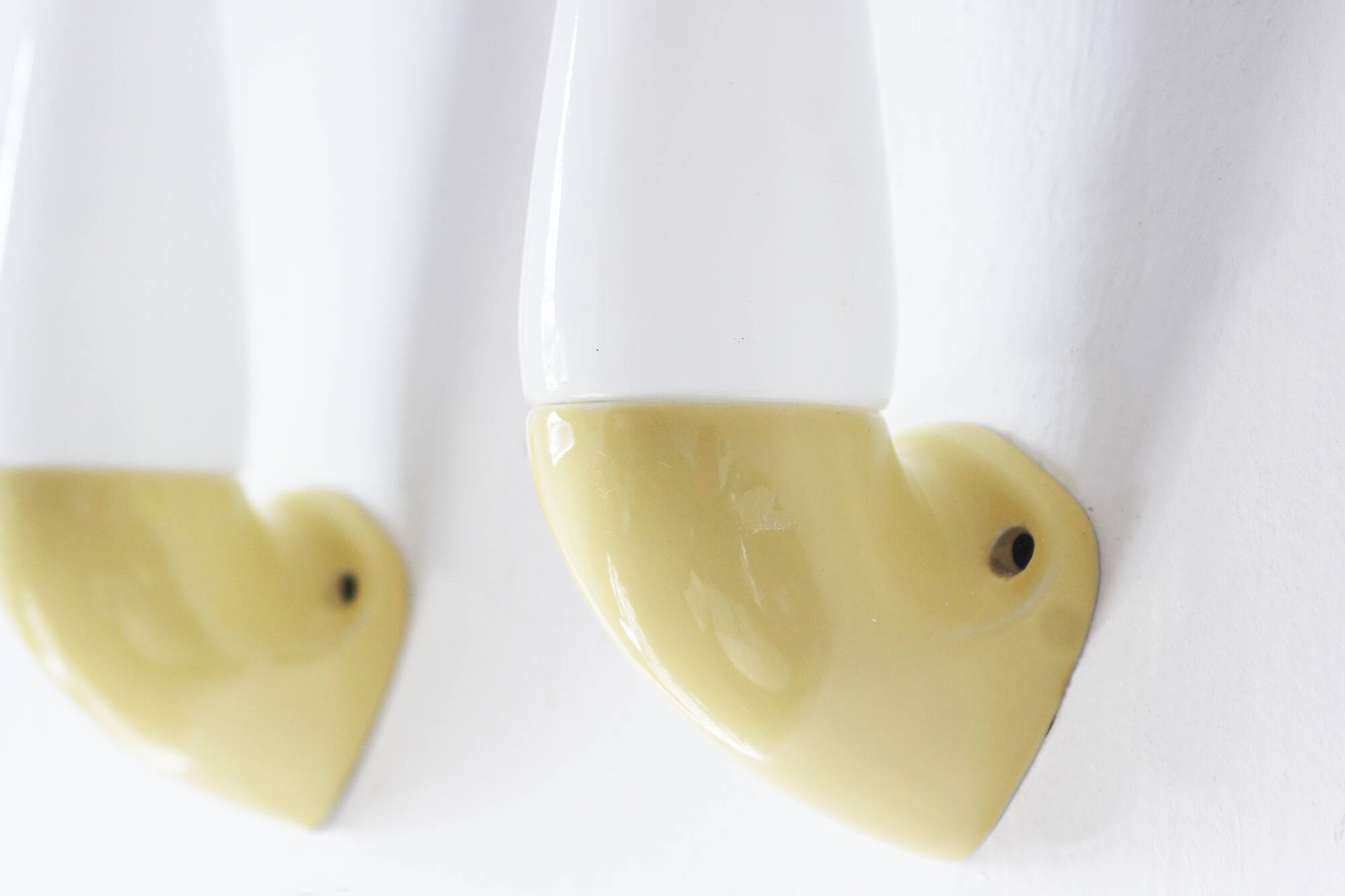 Yellow Ceramic Model 6035 Lamps by Stig Carlsson for Ifö, 1960s, Set of 2