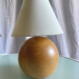 Lampes vintage en bois tourné