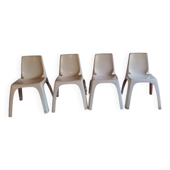 Set of 4 vintage Kartell 4850 chairs