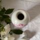 Pharmacy pot - bathroom pot in paris porcelain, decoration of roses