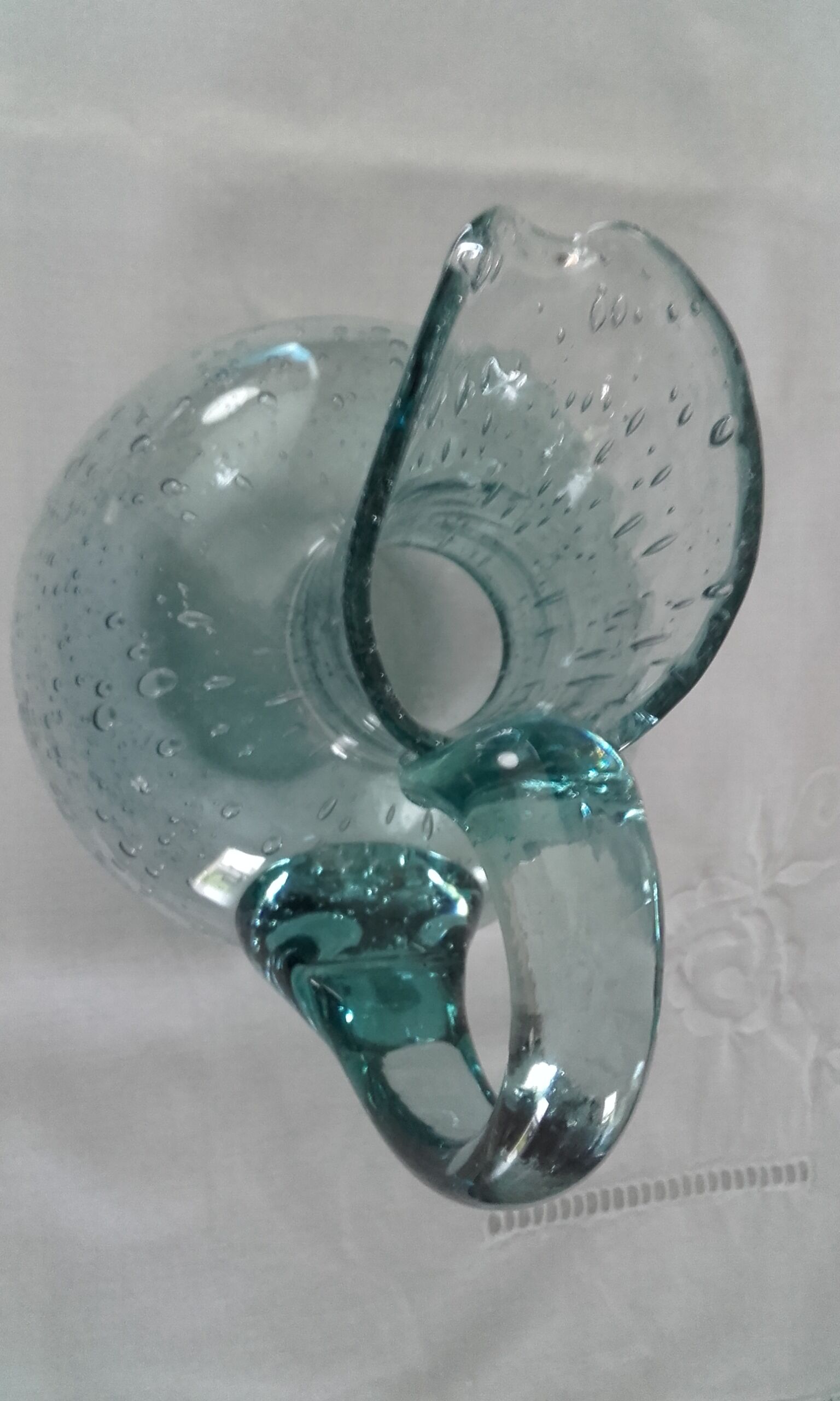 Bubble glass pitcher