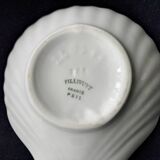 6 Pillivuyt white porcelain shell bowls