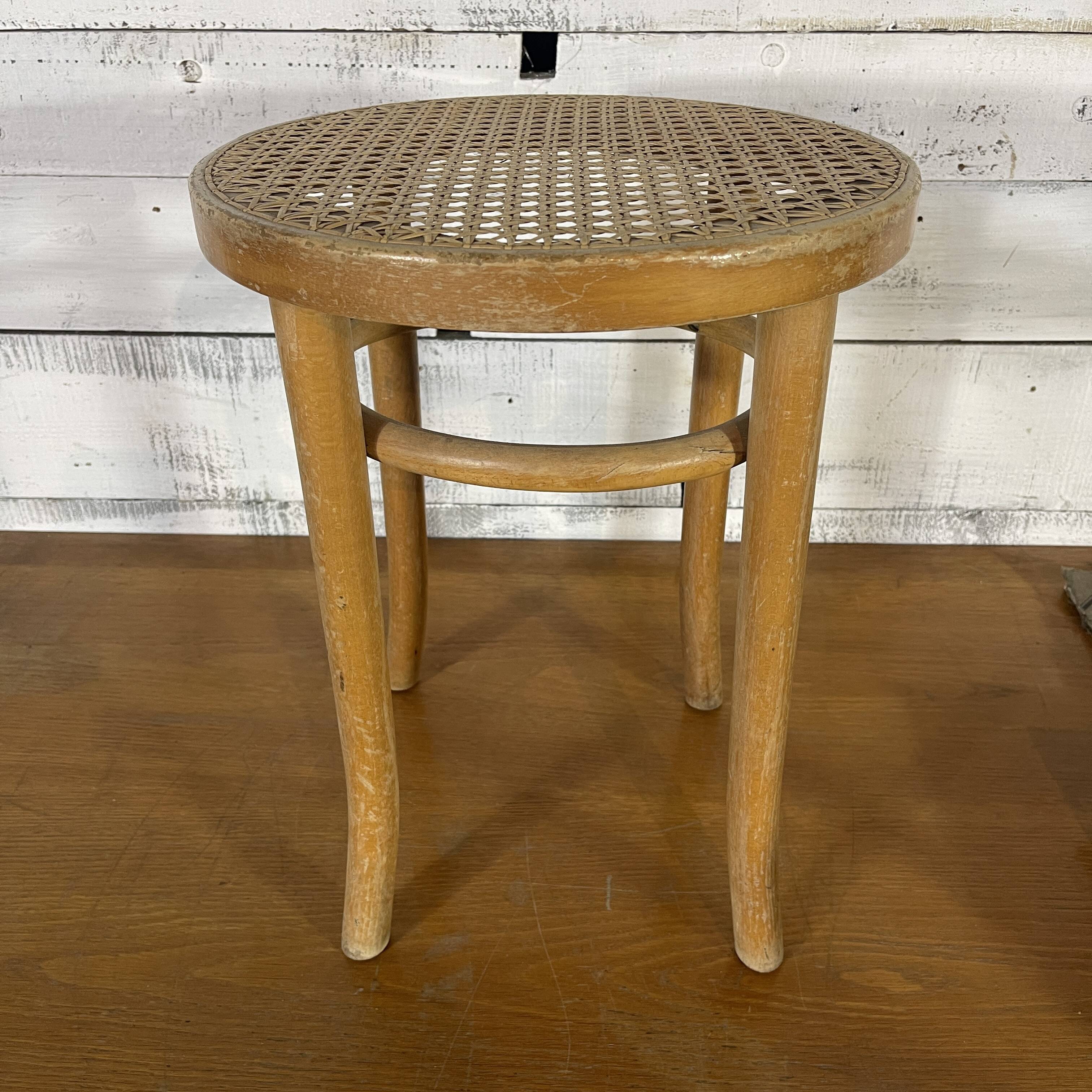Vintage cane stool