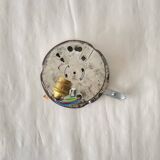 Square opaline wall and ceiling light 19 cm white glass 1960