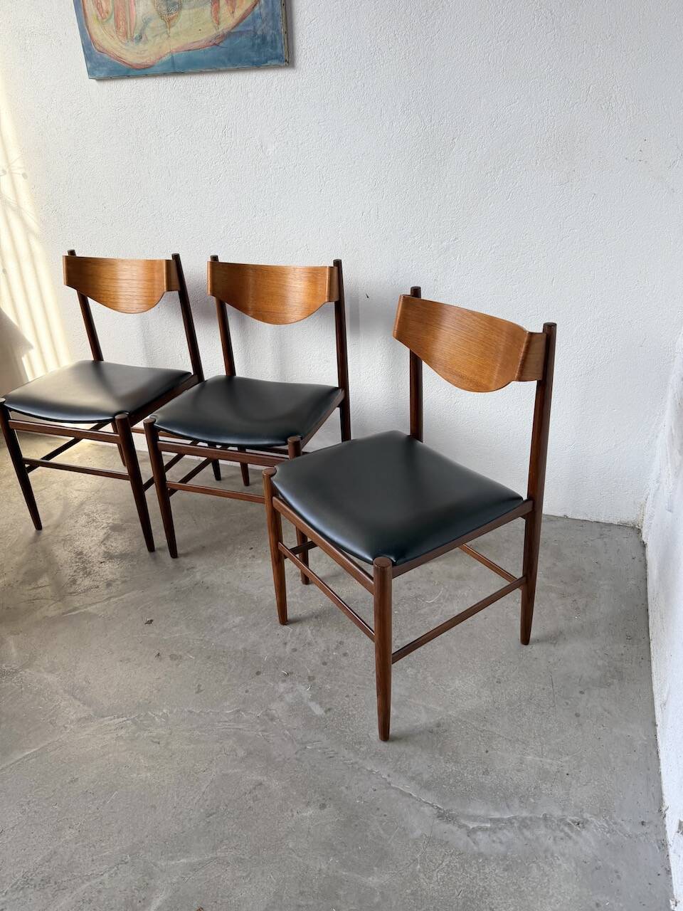Set 4 chaises italiennes Gianfranco Frattini