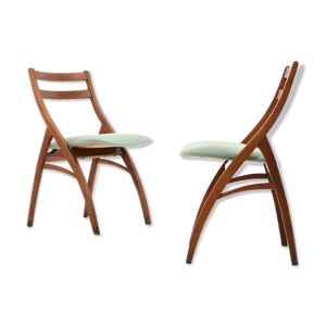 Paire de vieilles chaises danoises