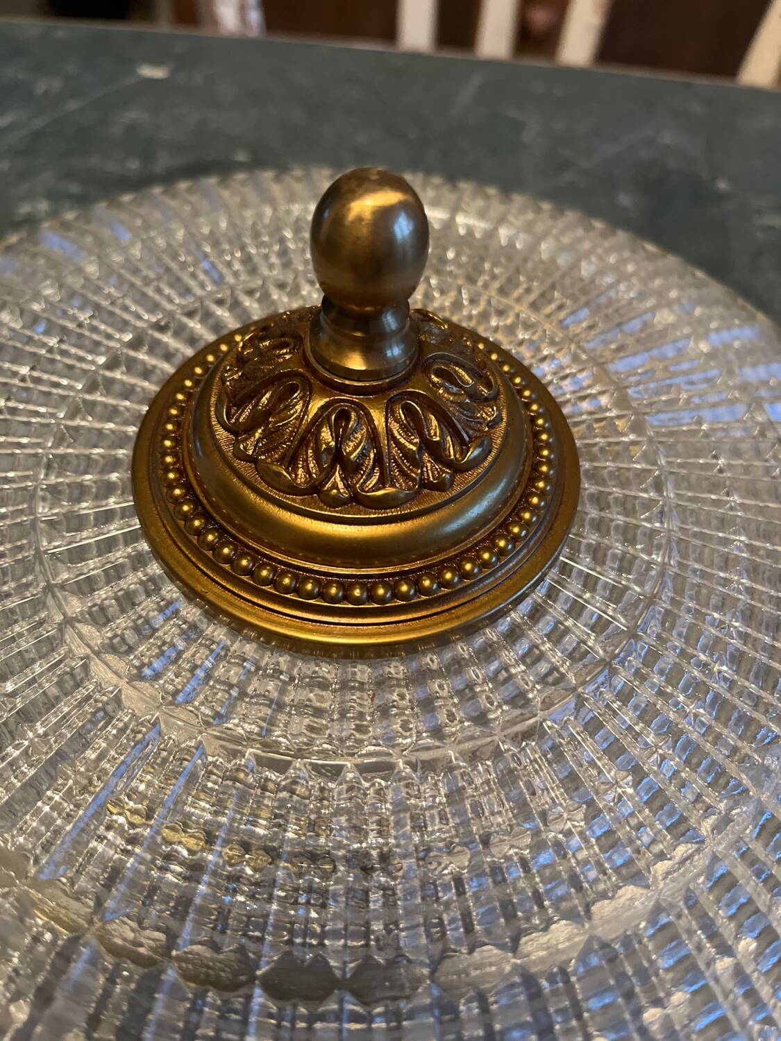 Vintage Ceiling Light 3L Lucien Gau