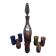 1970 liqueur service tinted glass Verrerie Portieux
