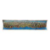 rolled card colour 1930: THE FRENCH RIVIERA by CRESP, Tourism Corsica, CRESP