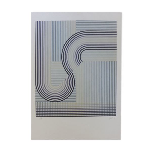 Lithographie originale signée et numérotée, Eusebio sempere, se, 1974 — Beyit