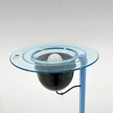 1970's vetri murano glass & metal floor lamp, italy