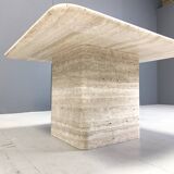 Travertine coffee table from the 1970s, Italy