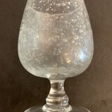 9 Riom blown and bubbled foot glasses