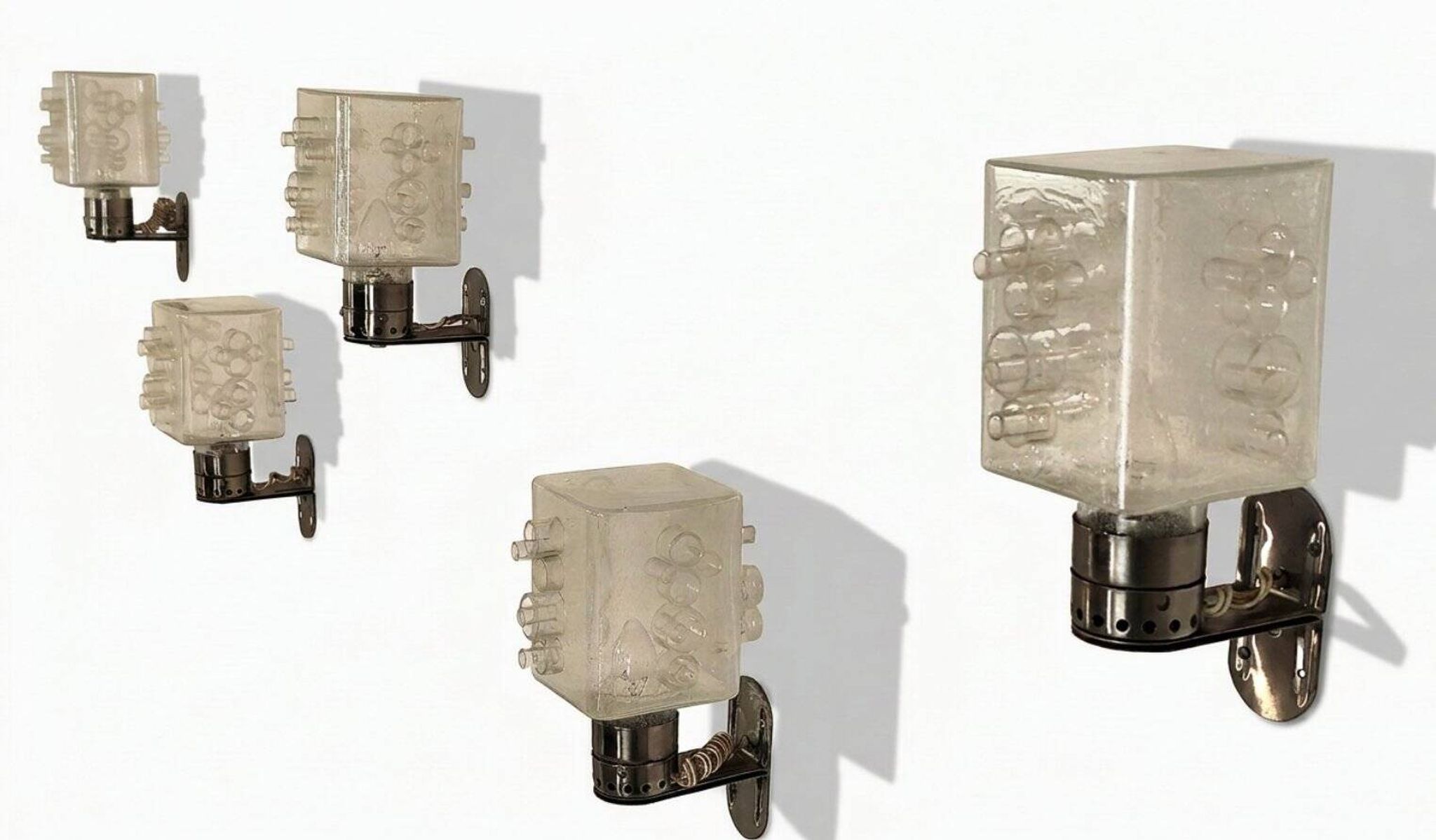Rare Set of 5 Sconces by Albano Poli for Poliarte 1960s