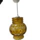 Lustre en verre ambré 70s