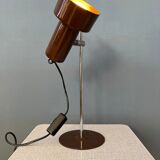 Lampe de bureau space age ajustable marron