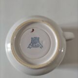 Large breakfast cup Gien floral decoration