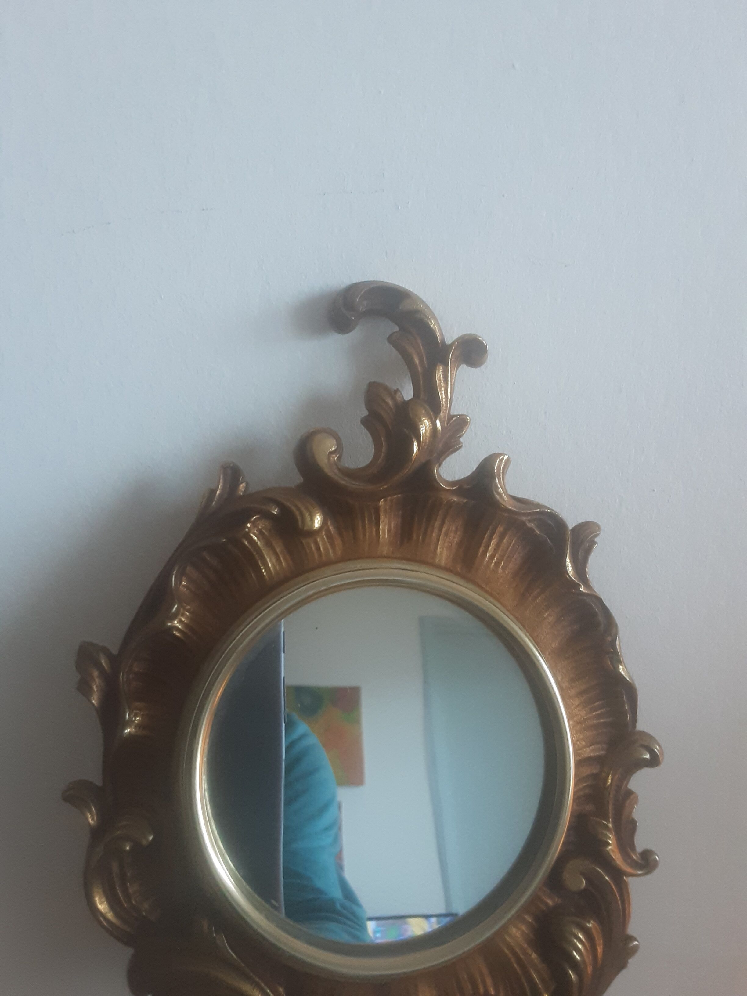 Bronze wall mirror - vintage