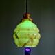 Art Deco suspension in marbled opaline with ouraline (4 available)