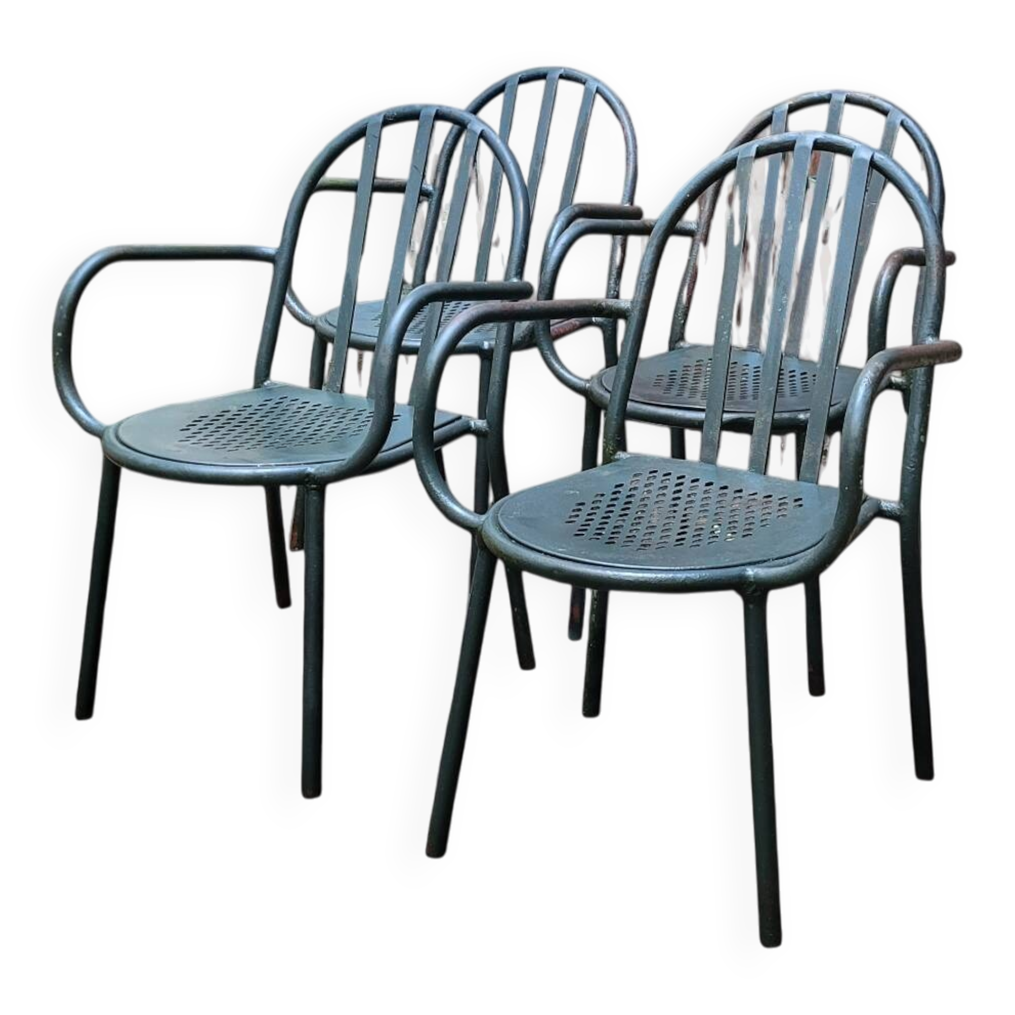 4 Mallet Stevens garden armchairs (1886-1945)