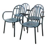4 Mallet Stevens garden armchairs (1886-1945)