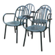 4 Mallet Stevens garden armchairs (1886-1945)