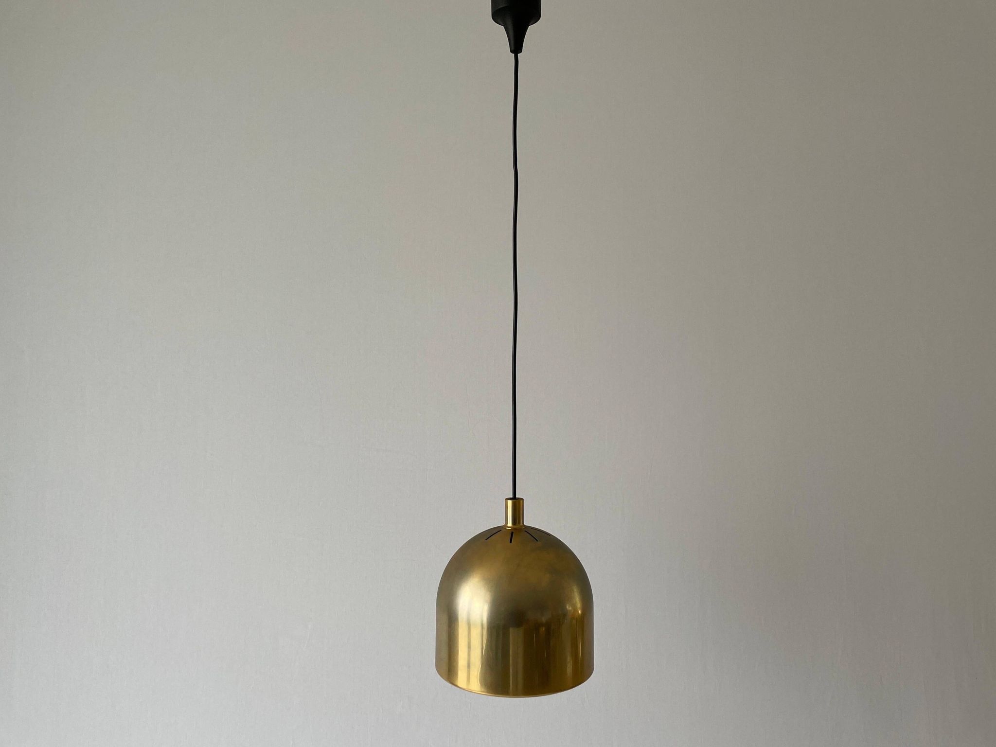 Suspended lamp in gold metal A Space by Staff Leuchten, 1970s, Germany