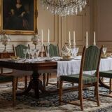 Vintage Brutalist Oak Dining Chairs by Henning Kjærnulf, 1960s, Set of 4