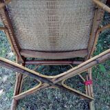 Wicker armchair from the 50s