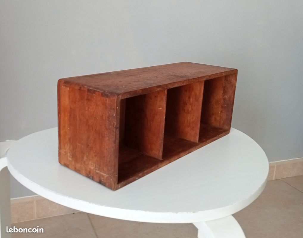 Vintage teak wall shelf