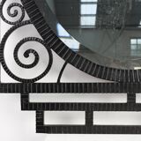 Art Deco Wrought Iron Mirror, France, 1925