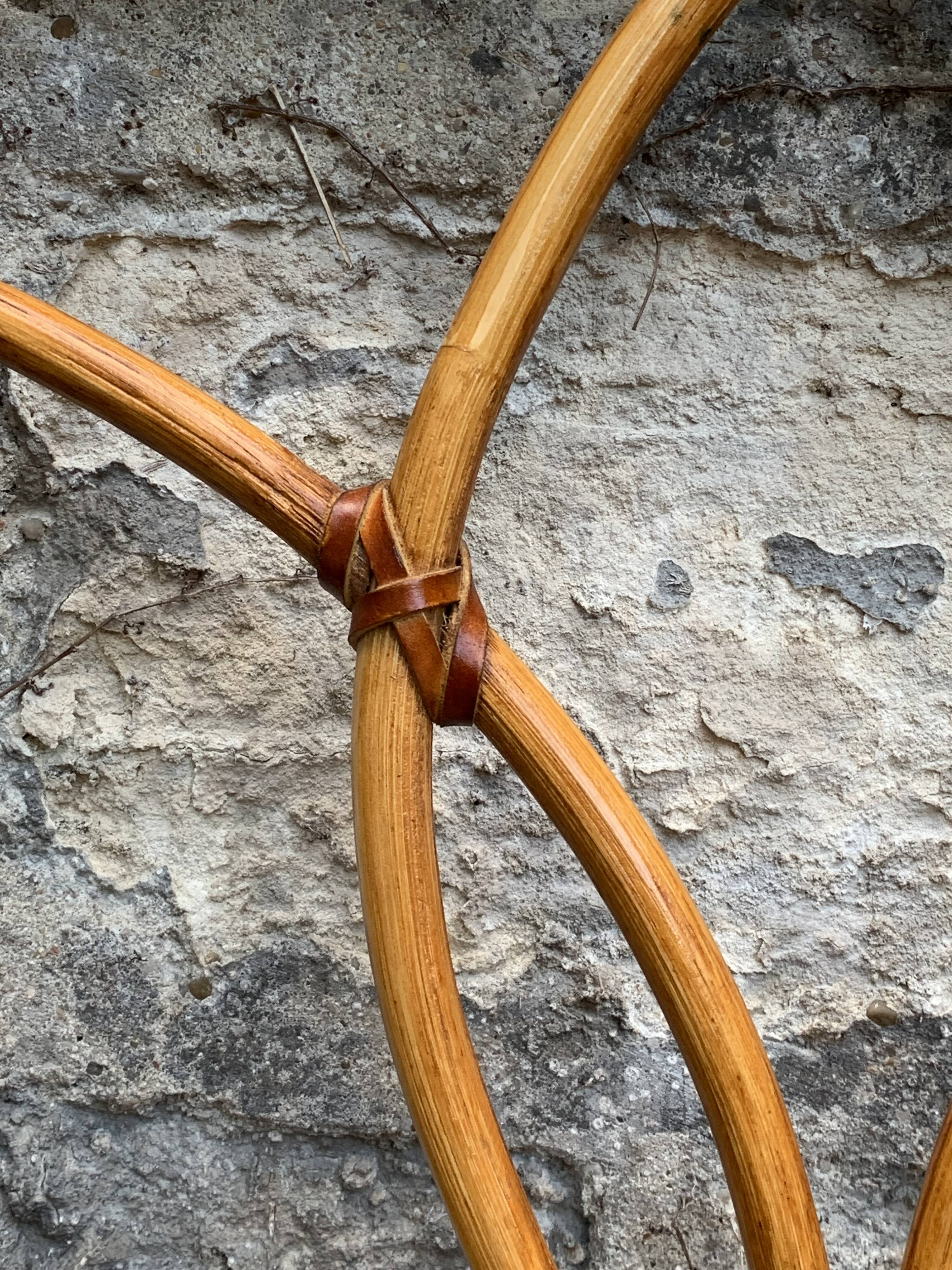 Vintage rattan headboard 1970 140cm