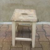Vintage wooden workshop stool