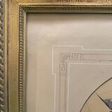 Old 20th century cubist painting