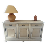 Buffet vintage en bois beige