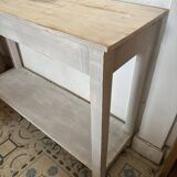 White patinated console
