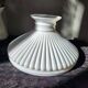 1930s Lamp Shade Art Deco White Opaline Ribbed Glass Lamp Shade Office