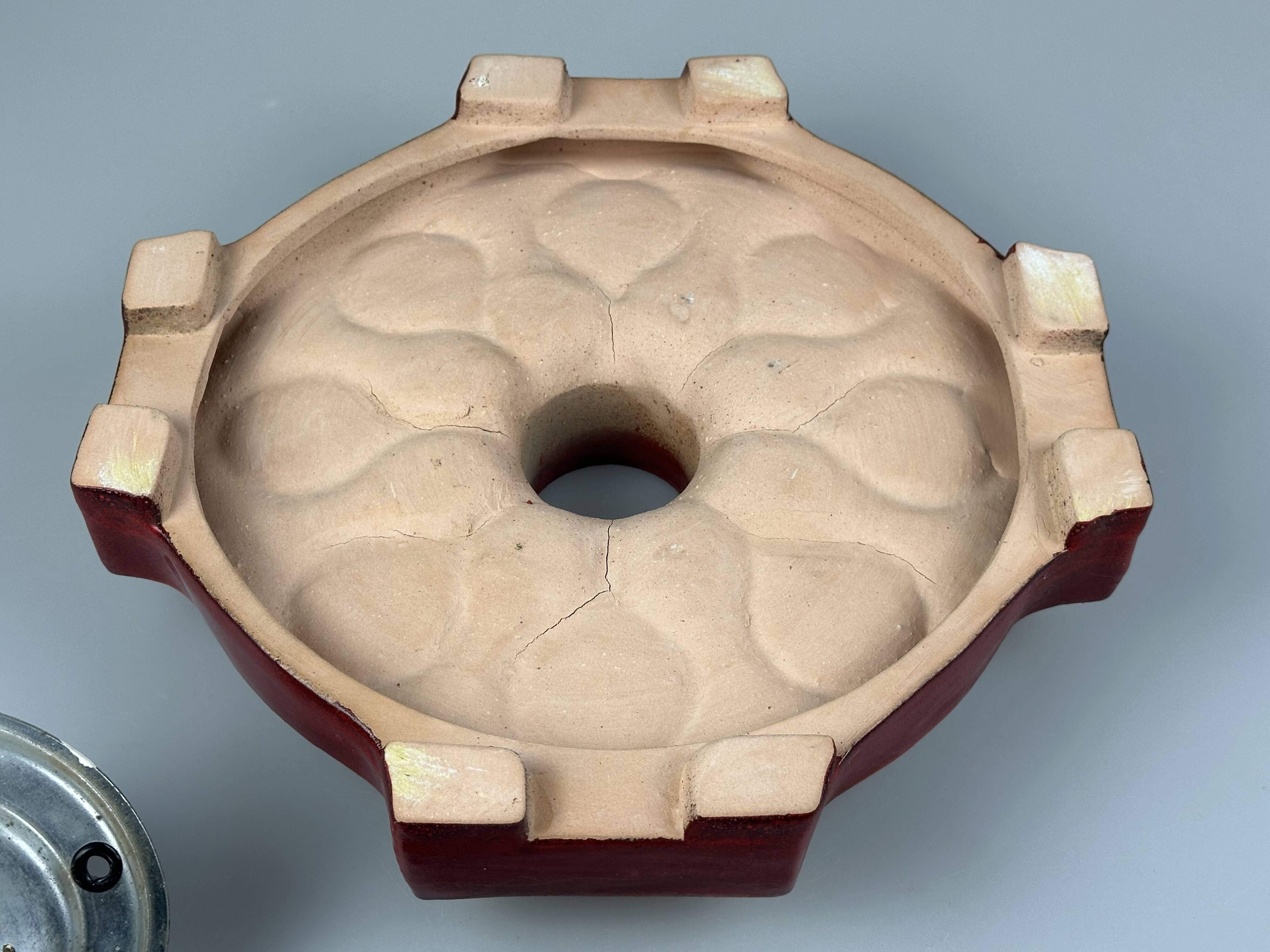 1960s/1970s Ceramic Wall Sconce, Mid-Century Space Age Design