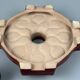 1960s/1970s Ceramic Wall Sconce, Mid-Century Space Age Design